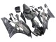 Lojas Carenagens Moto Yamaha YZF 600 R6 2006-2007 - Preto Fosco Prata Chama