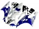 Lojas Carenagens Moto Yamaha YZF 600 R6 2006-2007 - Branco Azul Jordan