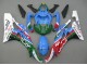 Lojas Carenagens Moto Yamaha YZF 600 R6 2006-2007 - Azul Verde Branco Vermelho Dunlop Michelin Motul