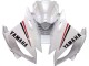 Lojas Carenagens Moto Yamaha YZF 600 R6 2006-2007 - Branco Vermelho Preto Motul
