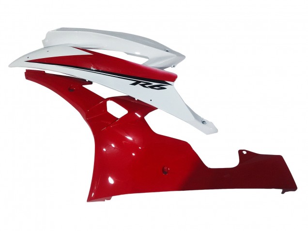 Lojas Carenagens Moto Yamaha YZF 600 R6 2006-2007 - Branco Vermelho