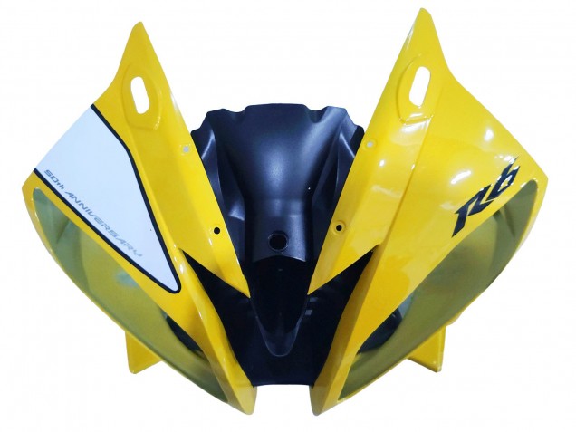 Lojas Carenagens Moto Yamaha YZF 600 R6 2006-2007 - Amarelo Branco Preto Brilhante Motul