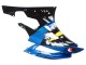 Lojas Carenagens Moto Yamaha YZF 600 R6 2006-2007 - Azul Verde Néon Preto Tubarão