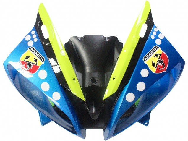 Lojas Carenagens Moto Yamaha YZF 600 R6 2006-2007 - Azul Verde Néon Preto Tubarão