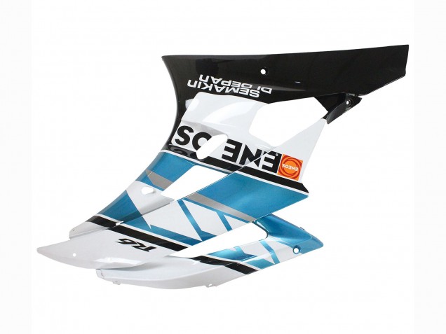 Lojas Carenagens Moto Yamaha YZF 600 R6 2006-2007 - Branco Azul Preto Semakin Didepan ENEOS