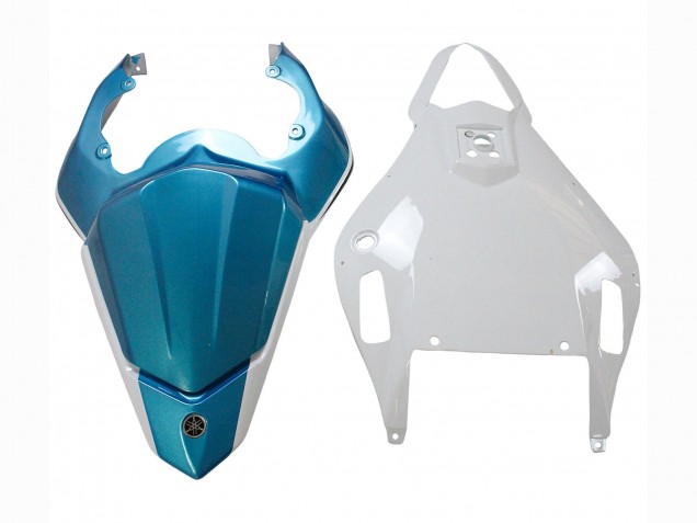 Lojas Carenagens Moto Yamaha YZF 600 R6 2006-2007 - Branco Azul Preto Semakin Didepan ENEOS