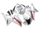 Lojas Carenagens Moto Yamaha YZF 600 R6 2008-2016 - Branco Vermelho