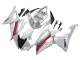 Lojas Carenagens Moto Yamaha YZF 600 R6 2008-2016 - Branco Vermelho