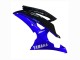 Lojas Carenagens Moto Yamaha YZF 600 R6 2008-2016 - Azul Preto Brilhante