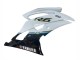 Lojas Carenagem Moto Yamaha YZF 600 R6 2008-2016 - Branco Azul Preto Brilhante