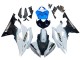 Lojas Carenagem Moto Yamaha YZF 600 R6 2008-2016 - Branco Azul Preto Brilhante