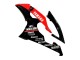 Lojas Carenagens Moto Yamaha YZF 600 R6 2008-2016 - Vermelho Preto Brilhante DENSO Yamalube 21