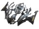 Lojas Carenagens Moto Yamaha YZF 600 R6 2008-2016 - Cinzento Preto Fosco Ouro Decalques