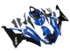 Lojas Carenagens Moto Yamaha YZF 600 R6 2008-2016 - Branco Azul Preto Brilhante