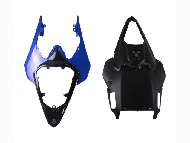 Lojas Carenagens Moto Yamaha YZF 600 R6 2008-2016 - Branco Azul Preto Brilhante