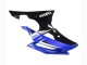 Lojas Carenagens Moto Yamaha YZF 600 R6 2008-2016 - Branco Azul Preto Brilhante