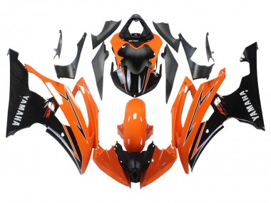 Lojas Carenagens Moto Yamaha YZF 600 R6 2008-2016 - Laranja Preto