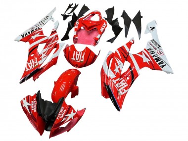 Lojas Carenagens Moto Yamaha YZF 600 R6 2008-2016 - Branco Vermelho Preto Fiat Acer