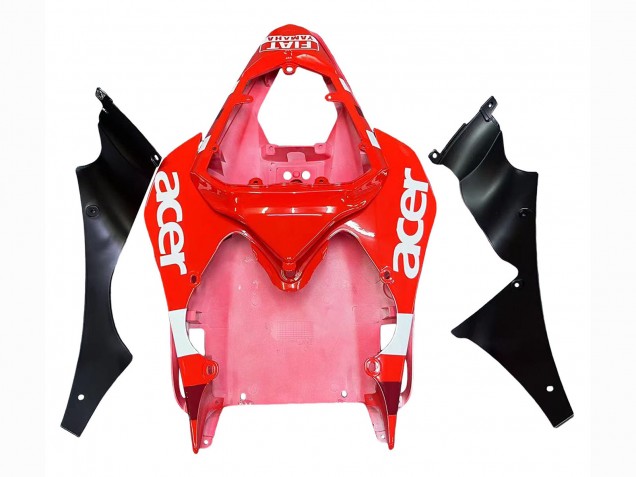Lojas Carenagens Moto Yamaha YZF 600 R6 2008-2016 - Branco Vermelho Preto Fiat Acer