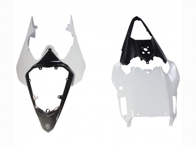 Lojas Carenagens Moto Yamaha YZF 600 R6 2008-2016 - Branco Vermelho Preto Brilhante