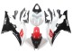 Lojas Carenagens Moto Yamaha YZF 600 R6 2008-2016 - Branco Vermelho Preto Brilhante