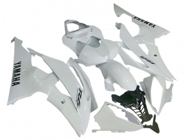 Lojas Carenagens Moto Yamaha YZF 600 R6 2008-2016 - Branco Brilhante