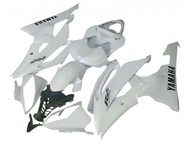 Lojas Carenagens Moto Yamaha YZF 600 R6 2008-2016 - Branco Brilhante