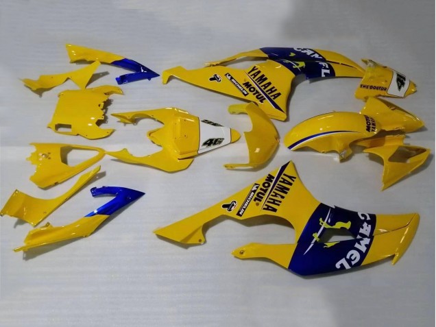 Lojas Carenagens Moto Yamaha YZF 600 R6 2008-2016 - Amarelo Azul Camelo Motul Michelin