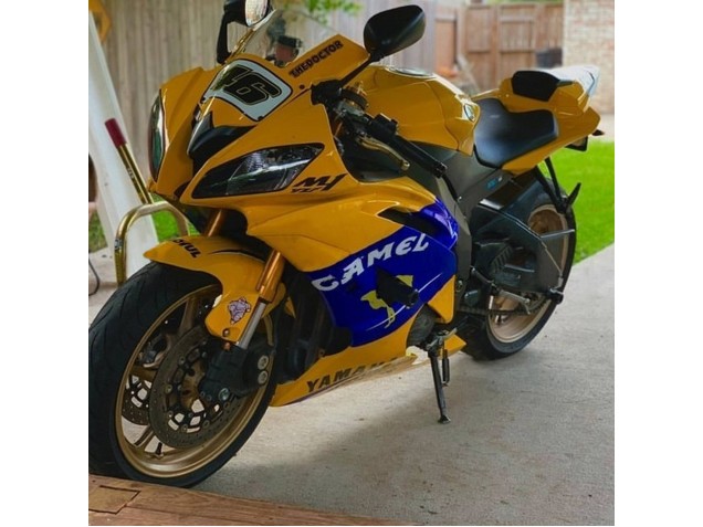 Lojas Carenagens Moto Yamaha YZF 600 R6 2008-2016 - Amarelo Azul Camelo Motul Michelin