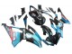 Lojas Carenagens Moto Yamaha YZF 600 R6 2008-2016 - Azul Claro Preto Fosco Petronas ENEOS
