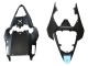 Lojas Carenagens Moto Yamaha YZF 600 R6 2008-2016 - Azul Claro Preto Fosco Petronas ENEOS