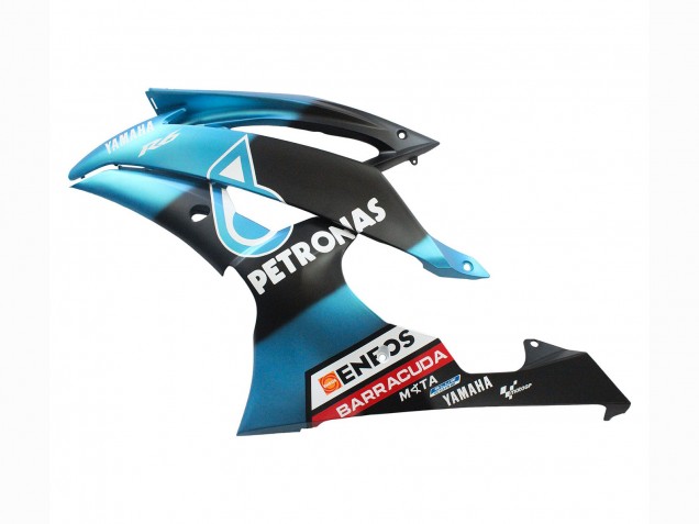 Lojas Carenagens Moto Yamaha YZF 600 R6 2008-2016 - Azul Claro Preto Fosco Petronas ENEOS