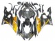 Lojas Carenagens Moto Yamaha YZF 600 R6 2017-2023 - Ouro Preto Fibra de Carbono