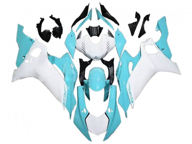 Lojas Carenagens Moto Yamaha YZF 600 R6 2017-2023 - Branco Azul Claro