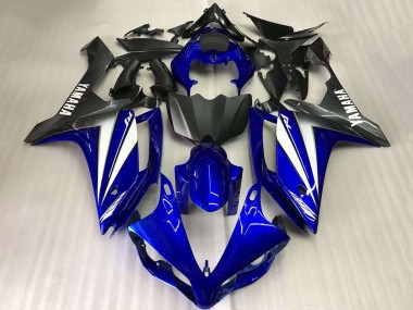 Lojas Carenagens Moto Yamaha YZF R1 2007-2008 - Azul Branco Preto Fosco