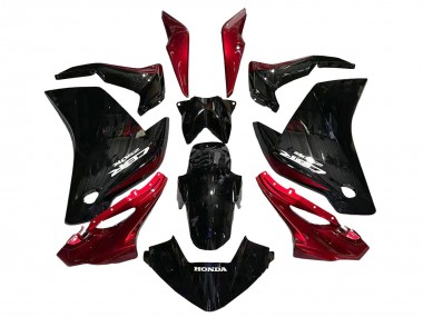 Lojas Carenagens Moto Honda CBR250RR 2011-2015 - Preto Brilhante Vermelho