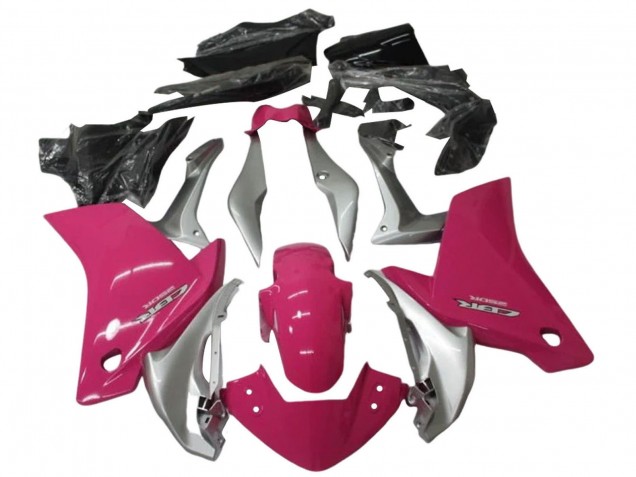 Lojas Kits Carenagem Moto Honda CBR250RR 2011-2015 - Prata Rosa