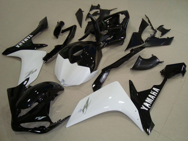 Lojas Carenagens Moto Yamaha YZF R1 2007-2008 - Branco Preto