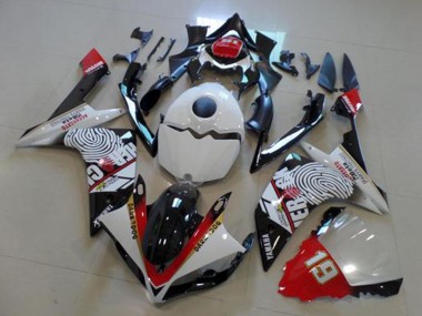 Lojas Carenagens Moto Yamaha YZF R1 2007-2008 - Branco Vermelho Preto Amarelo Dark Dog