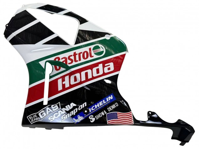 Lojas Carenagens Moto Honda VTR1000 2000-2006 - Branco Vermelho Verde Preto Brilhante Castrol