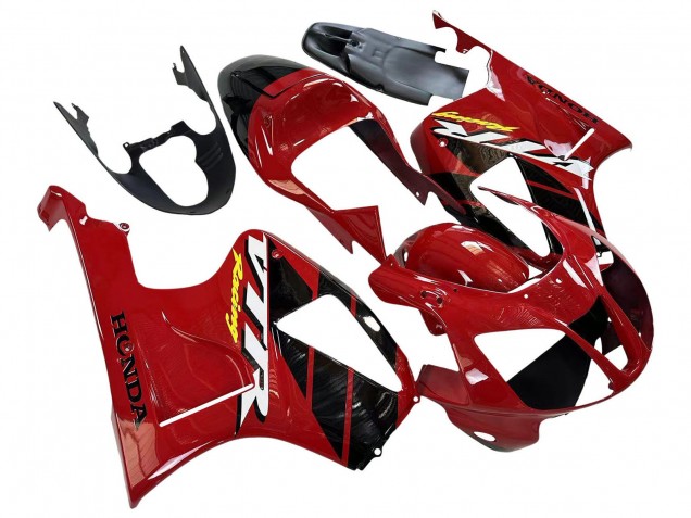Lojas Carenagens Moto Honda VTR1000 2000-2006 - Vermelho Preto Listra Corrida