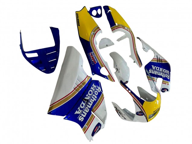 Lojas Carenagens Moto Honda NSR250 1994-1996 - Branco Azul Amarelo Ouro Rothmans