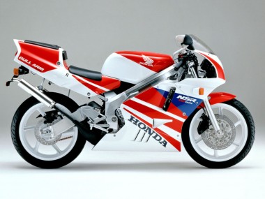 Lojas Carenagens Moto Honda NSR250R 1990-1993 - Branco Vermelho Azul