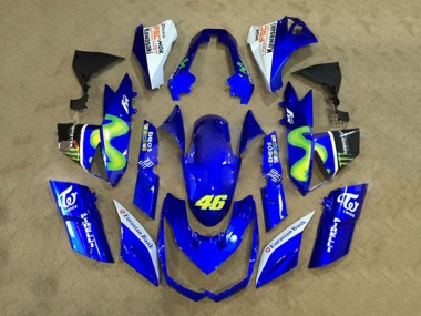 Lojas Carenagens Moto Kawasaki Z1000 2010-2013 - Branco Azul Amarelo Monstro