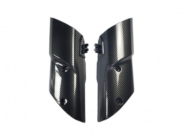 Lojas Carenagens Moto Kawasaki Z1000 2010-2013 - Preto Fibra de Carbono