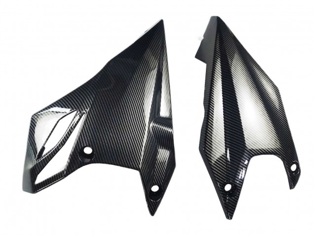 Lojas Carenagens Moto Kawasaki Z1000 2010-2013 - Preto Fibra de Carbono
