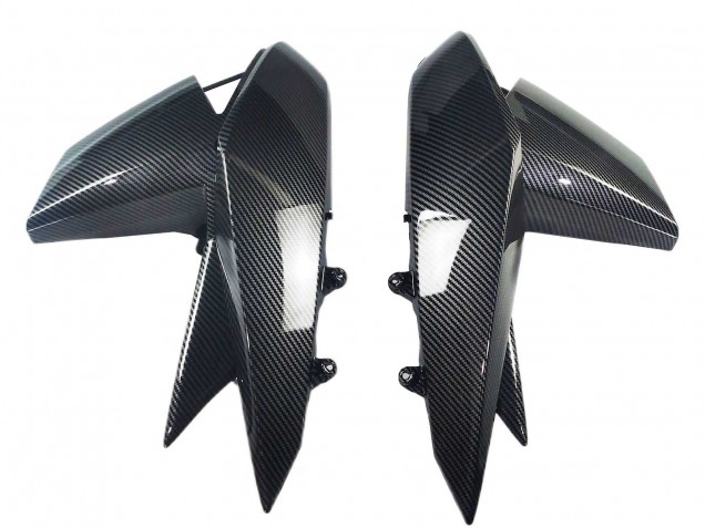 Lojas Carenagens Moto Kawasaki Z1000 2010-2013 - Preto Fibra de Carbono