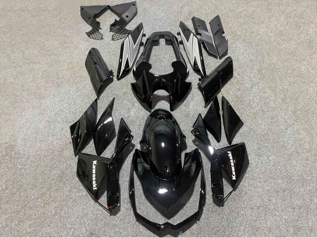 Lojas Carenagens Moto Kawasaki Z1000 2010-2013 - Preto Brilhante Branco