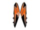 Lojas Carenagens Moto Kawasaki Z1000 2010-2013 - Laranja Preto Brilhante