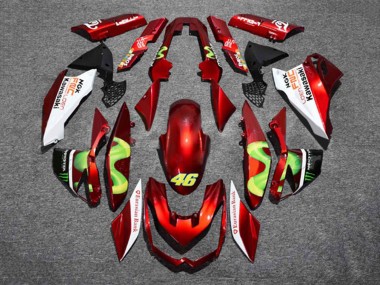 Lojas Carenagens Moto Kawasaki Z1000 2010-2013 - Vermelho Branco Verde Monstro 46